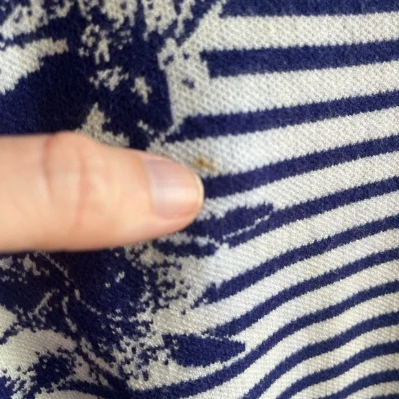 Karen Millen blue and white floral print dress size medium - Picture 4 of 12